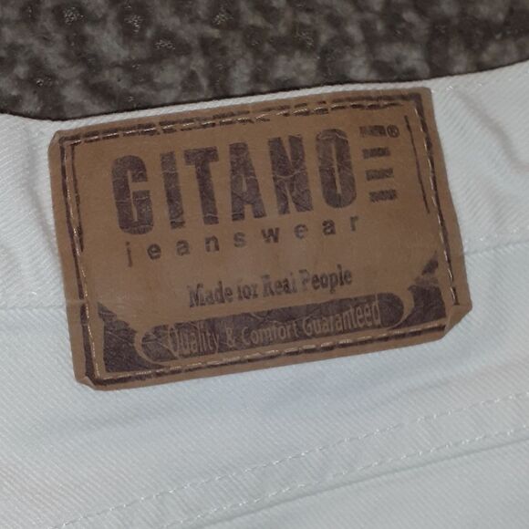 Gitano White Denim Shorts SIZE 18 - Picture 5 of 5